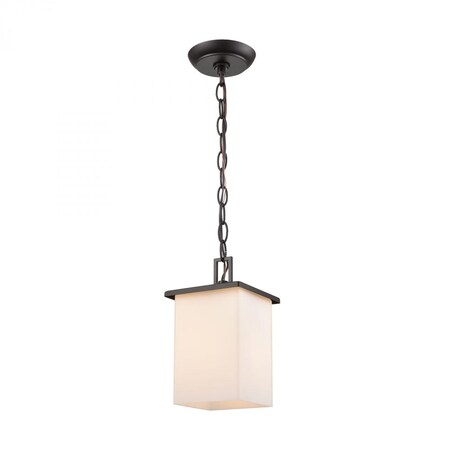 Thomas Broad Street 1-Light Exterior Pendant in Textured Black EN110146